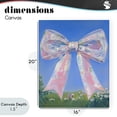thumbnail image 4 of Stupell Industries Art Deco Iridescent Pink Bow in Meadow Canvas Art, 16 x 20, by The Prints Vibe, 4 of 8