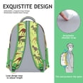 thumbnail image 2 of Cute Baby Dinosaur Pattern Backpack – Artistic Cartoon Dino Print Schoolbag with Planets, Forest, and Star Design, 2 of 6