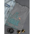 thumbnail image 3 of My Father My Hero Quote Shaped T-Shirt Women -Image by Shutterstock, Female Medium, 3 of 4