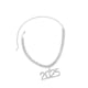 thumbnail image 4 of Collar de mujer, collar de diamantes de imitación 2025, collar gargantilla, cadena de cuello brillante para Plata, 4 of 9