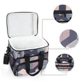 thumbnail image 6 of FORMRS Insulated Cooler Bag 24 Cans Capacity Soft Leakproof Lunch Box with Side Pockets, Dark Cubes, 6 of 7