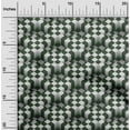 thumbnail image 2 of oneOone Cotton Poplin Dark Green Fabric Geometrical Fabric For Sewing Printed Craft Fabric By The Yard 56 Inch Wide, 2 of 4
