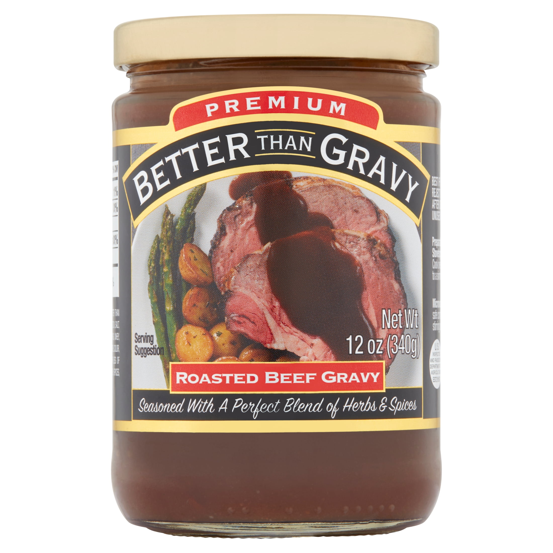 (3 pack) Better Than Gravy, Premium Roasted Beef Gravy, Shelf-Stable, 12 oz Jar