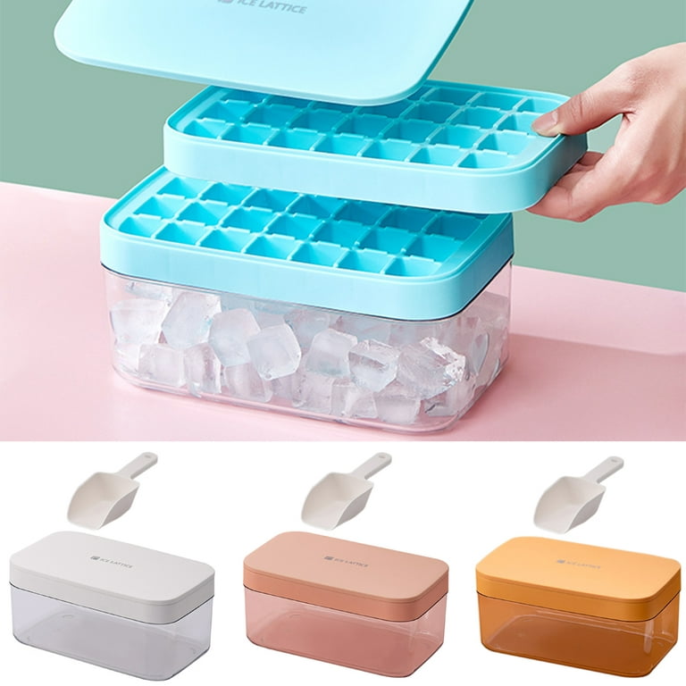 Cheer.US Ice Cube Trays and Ice Cube Storage Container Set With
