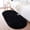 Black, variant on Tie Dye Oval Plush Rug, 15.7 × 23.6 Inch Soft Long Shag Area Rug, Living Room Bedroom Decorative Mat, Non-Slip, Coffee Brown