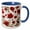 Blue/White, variant on 3drose, Anemone Floral Pattern Vector Cut Out, 15oz Mug