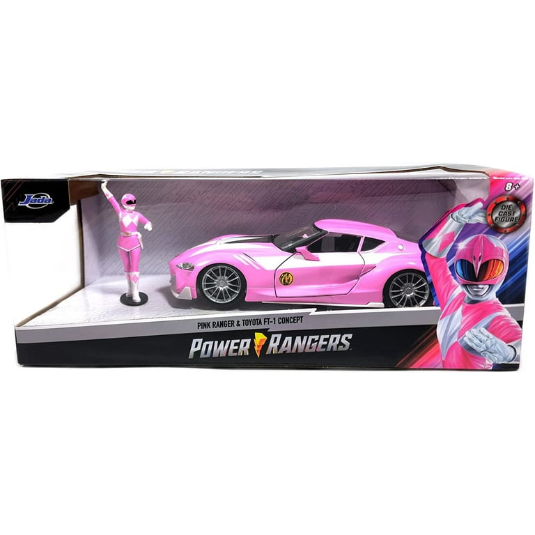 パワーレンジャー ピンクレンジャー ダイキャスト Toyota フィギュア Jada Collectibles: Toyota FT-1, Pink Ranger Figurine, Power