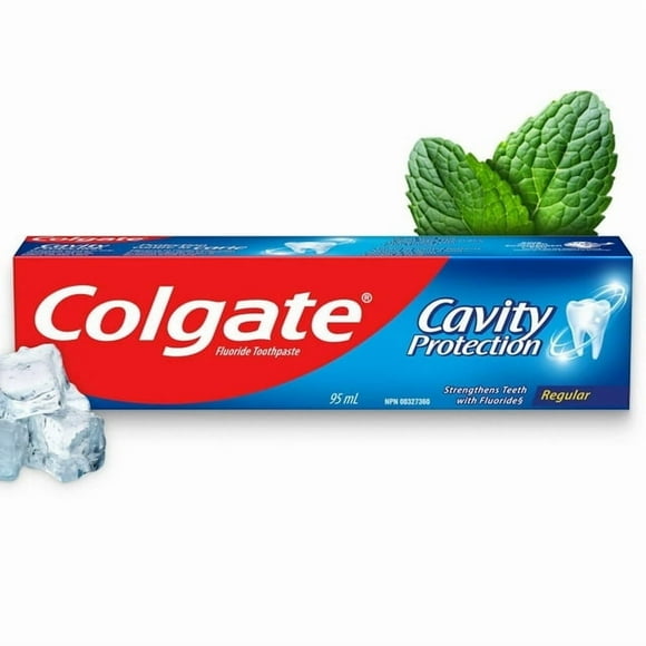 Colgate Cavity Protection Fluoride Toothpaste, Regular, 95 mL