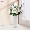 thumbnail image 4 of 8Pcs White Metal Vases Flower Vases Cylindrical Bouquet Flower Bucket Vase Stand, 4 of 13