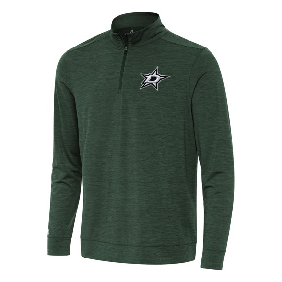 Men's Antigua Hunter Green Dallas Stars Bright Quarter-Zip Top