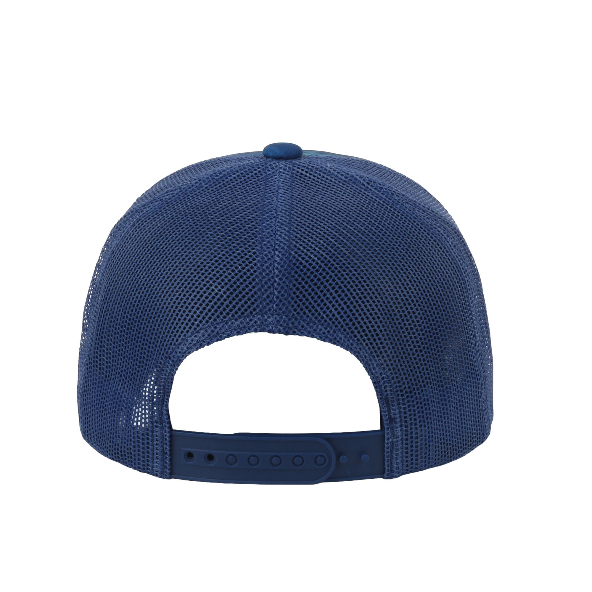 Realtree® Fishing WAV3 Blue Camo Trucker Hat – Mid Profile Mesh Back Snapback, One Size
