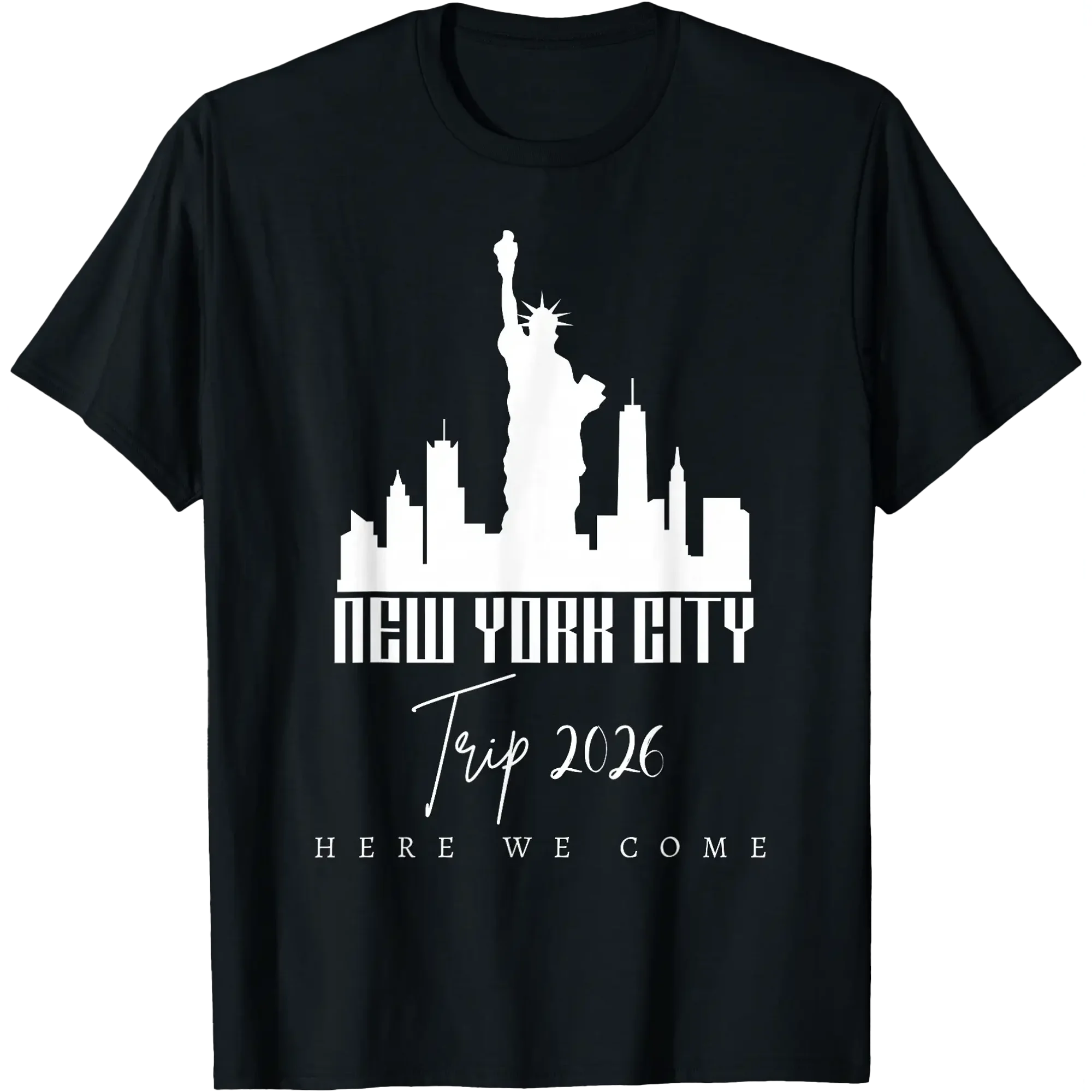 New York City Skyline Trip 2026 Here We Come Matching Team T-Shirt
