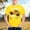 Yellow, variant on Gzbliryd Boys Graphic T Shirts Relaxed Fit Back To School Clothes Cute Casual Tops for Boys Summer Clothes for Teens (Pink,6-7 Years)