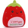 thumbnail image 2 of Lindo peluche de fresa de 30 cm para niños, adolescentes y niñas, ideal para San Valentín. Peluches kawaii suaves para la ansiedad., 2 of 5