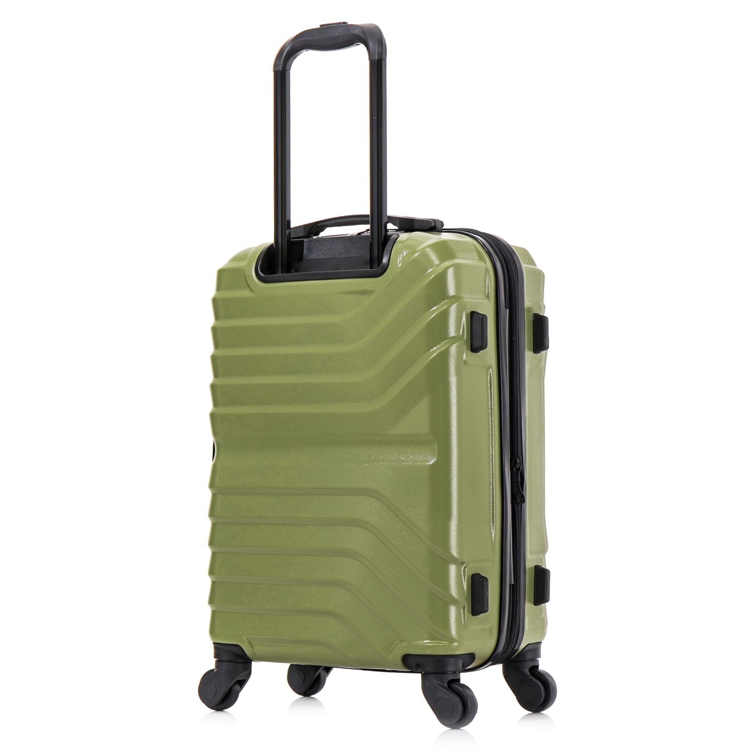 InUSA AURUM 20" Hardside Lightweight Carry On Luggage with Spinner Wheels, Handle and Trolley, Green