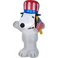 thumbnail image 2 of Gemmy Airblown Inflatable Patriotic Snoopy, 3.5 ft Tall, White, 2 of 5
