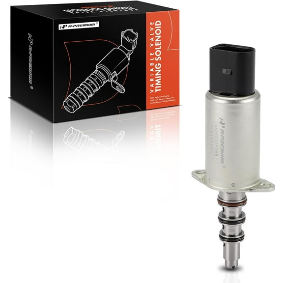 A-Premium Engine Variable Valve Timing (VVT) Solenoid Compatible with BMW M6 2006-2010, M5 2006-2010, 5.0L, Replace# 11367839847, 11367841072