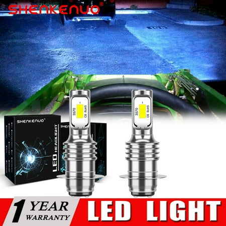 

SHENKENUO For Suzuki Ozark 250 LT-F250 2003-2009 ATV SUPER BRIGHT LED light bulbs 8000K Ice Blue Pack of 2 C0167