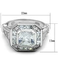 thumbnail image 2 of Luxe Jewelry Designs Women's 925 Sterling Silver Halo Engagement Ring with AAA Grade CZ - Size 7, 2 of 4