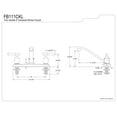 thumbnail image 5 of Kingston Brass FB111CKL Kaiser 8-Inch Centerset Kitchen Faucet, Polished Chrome, 5 of 5