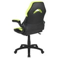 thumbnail image 3 of Bowery Hill Ergonomic Faux Leather Racing Gaming Chair in Neon Green, 3 of 5