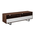 thumbnail image 3 of Manor Park Modern 3 Drawer TV Stand for TVs up to 65", Dark Walnut, 3 of 13