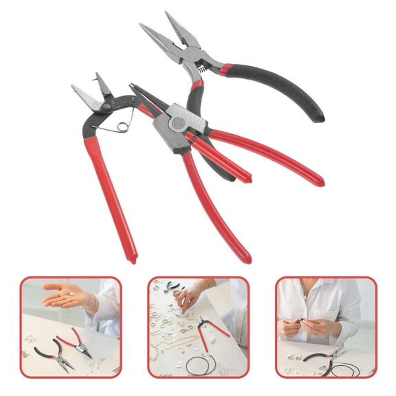 DEEPCRAFF 3Pcs Hand Held Hole Punch Metal for Jewelry and Crafts Tool Assorted Color Beaked Tip for Precision Work