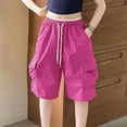 thumbnail image 3 of Glisme Teen Girls Trousers Solid Color With Pockets And Drawstring Autumn Casual Girls Wide Leg Pants, 3 of 3