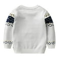 thumbnail image 3 of GYRATEDREAM 3-8Y Toddler Boys Knit Sweater Crewneck Cartoon Pullover Sweatshirt Winter Knit Tops, 3 of 4