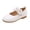 White, variant on Kid Girls Dress Shoes Toddler Mary Jane Flat School Uniform Loafers Oxfords Wedding Party Comfortable Bow Flower Shoes White Size 10 Little Kid