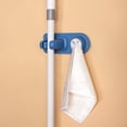 thumbnail image 2 of Wall Mounted Mops Hanging Pipe Hooks Multi-purpose Storage Rack Moisture-proof Holder Broom Clip Household Kitchen Washroom Pink, 2 of 9