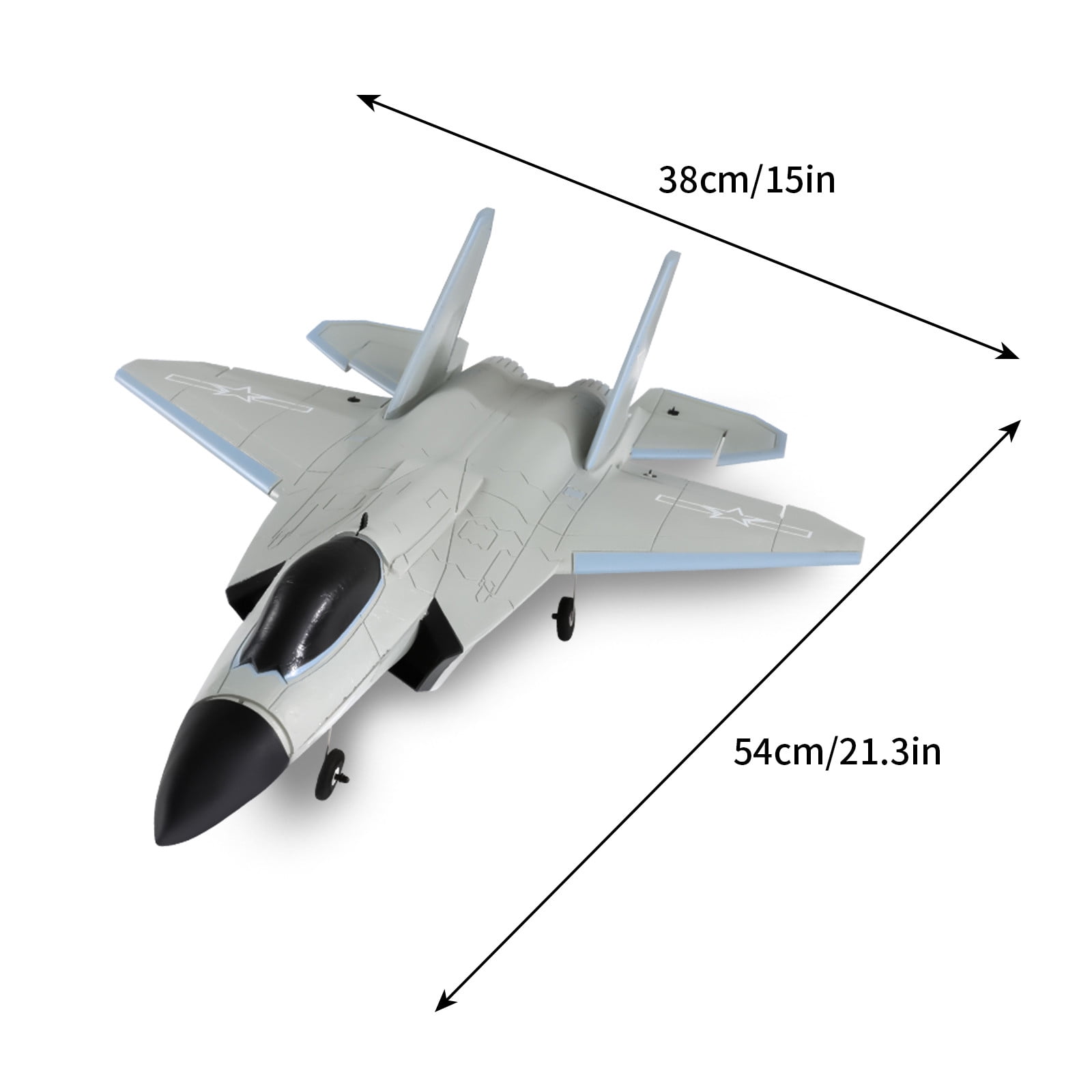 Gqtwoy 4 Channel Brushless Motor RC Airplane - Foam Material, Stable Flight, LED Searchlight, 2.4GHz Interference-Free Control, Suitable for Beginners and Adults