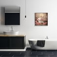 thumbnail image 3 of Stupell Industries Flamingo in Rose Filled Tub Animals & Insects Painting Gray Framed Art Print Wall Art, 24 x 24, 3 of 9