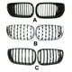 thumbnail image 4 of Rejilla de riñón delantera protectora Parrilla ABS Auto Styling Parrillas reemplazables Accesorios Reemplazo para E46 4D Sedan 320i 2002-2005 Negro brillante Eigraketly VI001699-03, 4 of 6
