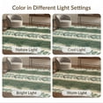 thumbnail image 7 of ODIKA Farmhouse Rows Symmetrical Layout Hardwood Watercolor Forest Non-Slip Low Profile for Hallway, Study Room, Playroom, 7 of 7