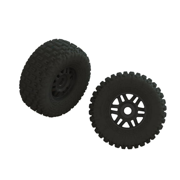 ARRMA dBoots FORTRESS LP Tire Set Glued Black 1 Pair ARA550110