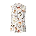 thumbnail image 6 of Lsque Mushrooms And Butterflies Print Men's Cotton Blend Sleeveless Muscle Shirts (S-3XL)- Moisture Wicking, Odor Protection, UPF 30+,X-Large, 6 of 8