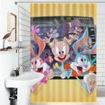 thumbnail image 4 of Animated Tiny Toons Looniversity Shower Curtain Waterproof Polyester Fabric Bathroom Shower Curtain Decorative Set with 12 Hooks, 4 of 7