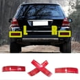 thumbnail image 2 of Car for Mercedes-Benz X164 GL320 GL450 GL550 2007 2008 2009 Rear Bumper Light Warn Light Red Lens, 2 of 5