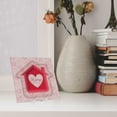 thumbnail image 5 of NEW Tridelix 5D Valentines Day Home is Where the Heart Is Poster Card with Stand, 6 x 6 inches, 5D Floating Holographic Effect , Gift for Girlfriend Wife Valentines Day Anniversary Christmas, 5 of 6