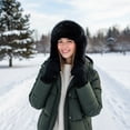 thumbnail image 3 of Trapper Hat Unisex Adult Cold Proof Russian Hat Winter Plush Lei Feng Hats Ushanka Cap Warm Hats With Ear Flaps For Skiing, Hiking, Skating, 3 of 7