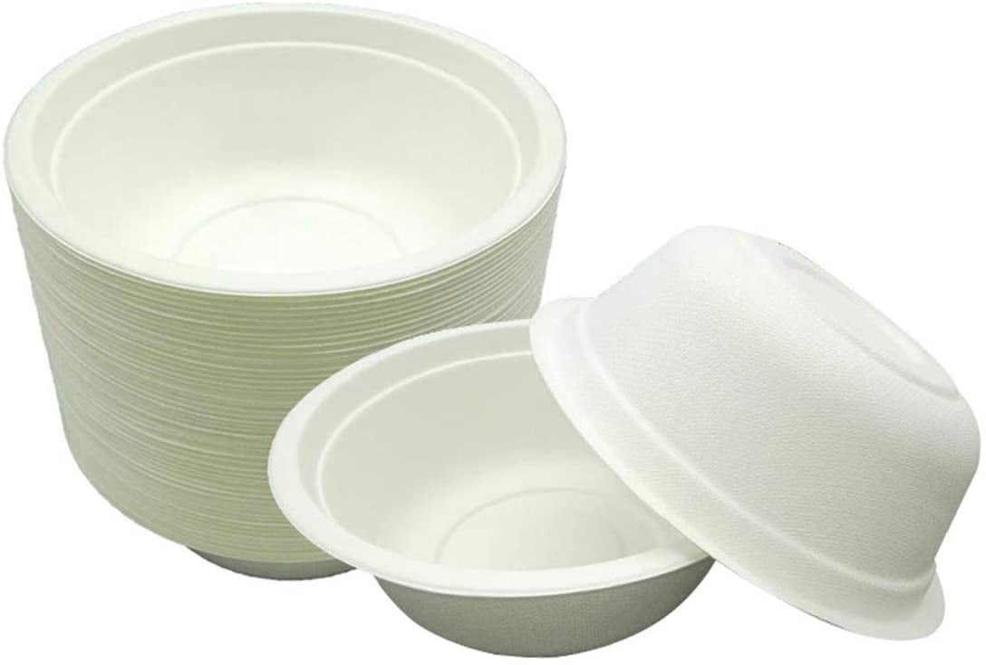 Compostable Bowls Paper Bowls, Eco Friendly Biodegradable, Disposable