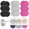 thumbnail image 1 of Rolybag Discos de papel de lija y broca de metal para uñas, disco de pedicura de 25 mm, repuesto de discos de lijado, brocas para taladro de uñas, limas para pies, removedor eléctrico de callos de pie, 1 of 1