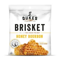 (2 pack) Duke's Honey Bourbon Beef Brisket Strips, 2.5 Oz