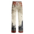 thumbnail image 4 of Halloween Womens Pajama Pants Cute Halloween Print Lounge Pants Comfy Pjs Sleep Bottoms Comfy Pajama Pants Cute Trousers Loose Pants, 4 of 5