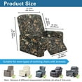 thumbnail image 7 of Xoenoiee Hunting Camo Forest Print 4 Pieces Jacquard Recliner Slipcovers Soft Sofa Couch Cover Anti-Slip Furniture Protector with Elastic Bottom for Kids Cats Dogs, 7 of 7