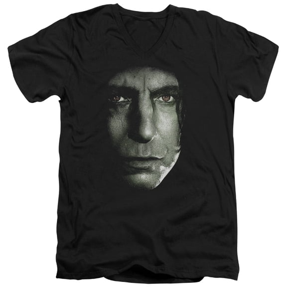Harry Potter - Snape Head - Slim Fit V Neck Shirt - XX-Large