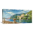 thumbnail image 1 of Global Gallery Adriano Galasso 'Villa sul Lago' Canvas Wall Art, 1 of 4