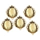 thumbnail image 1 of Kit de 5pcs de Colgante de Joyería de Aleación con Rhinestone Retro Decoración DIY para Móviles Amarillo claro, 1 of 8