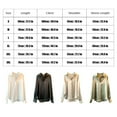 thumbnail image 3 of Chemise Décontractée pour Femmes Style Boutonné Chemises de Voyage Boutons Femme Randonnée Travail Réunion Polyester Blouse à Col Rabattu Manches Longues Vêtements Blanc P, 3 of 9